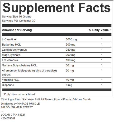 ADRENOBURN - Fat Burning Preworkout