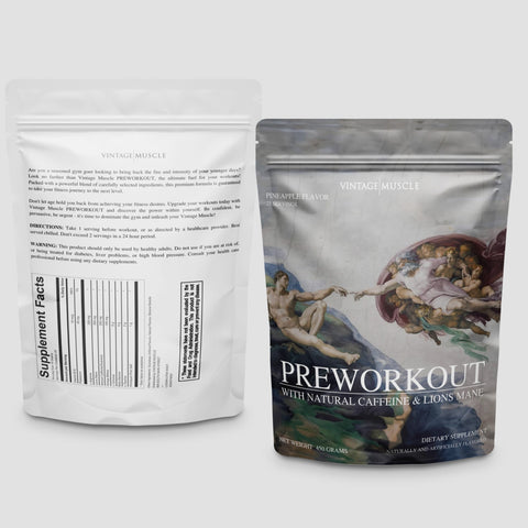 PREWORKOUT - Lions Mane, Natural Caffeine