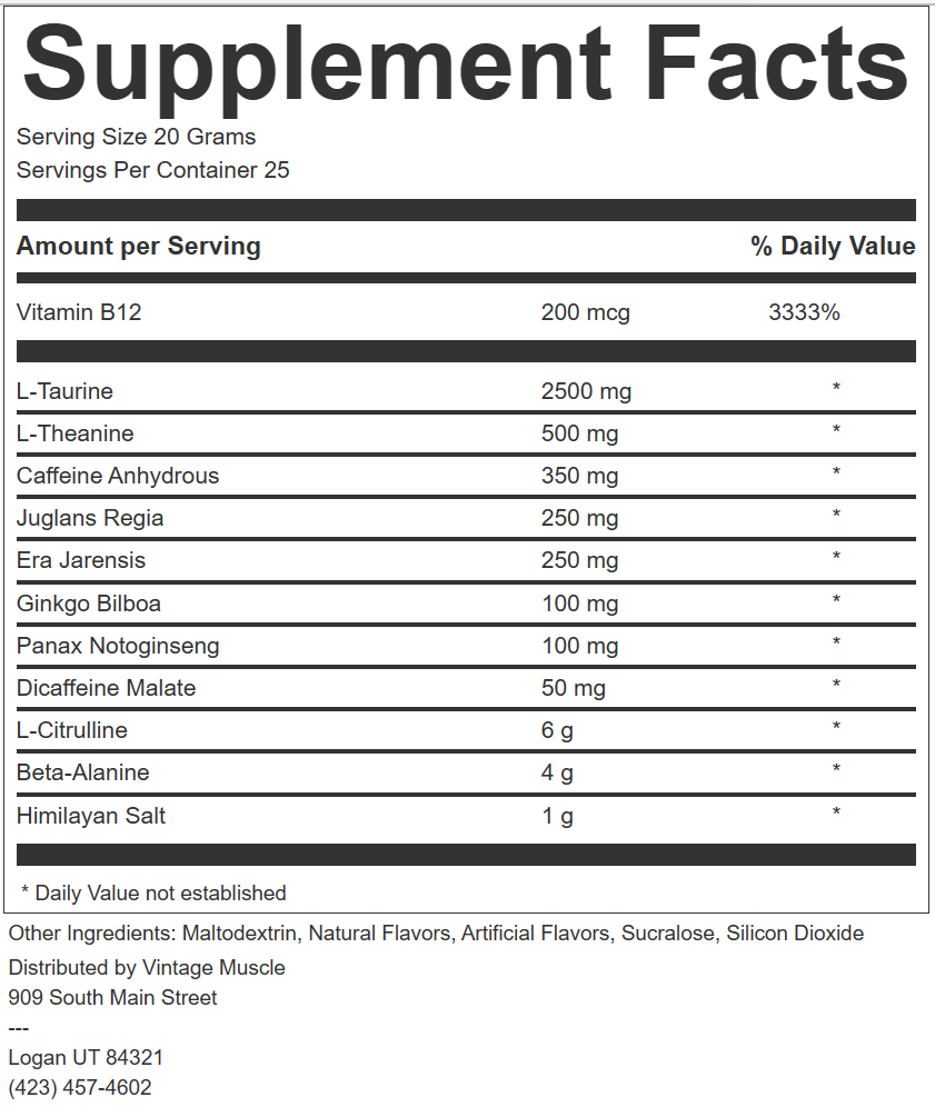 ADRENOSTIM - High Stim, DMHA Preworkout