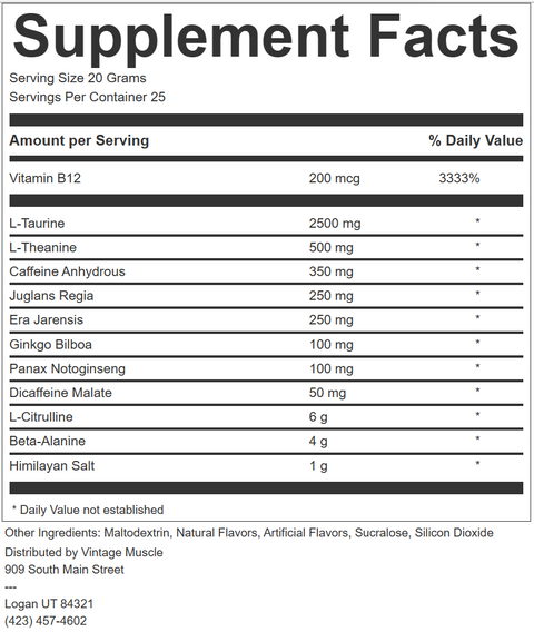 ADRENOSTIM - High Stim, DMHA Preworkout